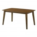 Dom Τραπέζι Τραπεζαρίας, Απόχρωση Καρυδί 150x90cm