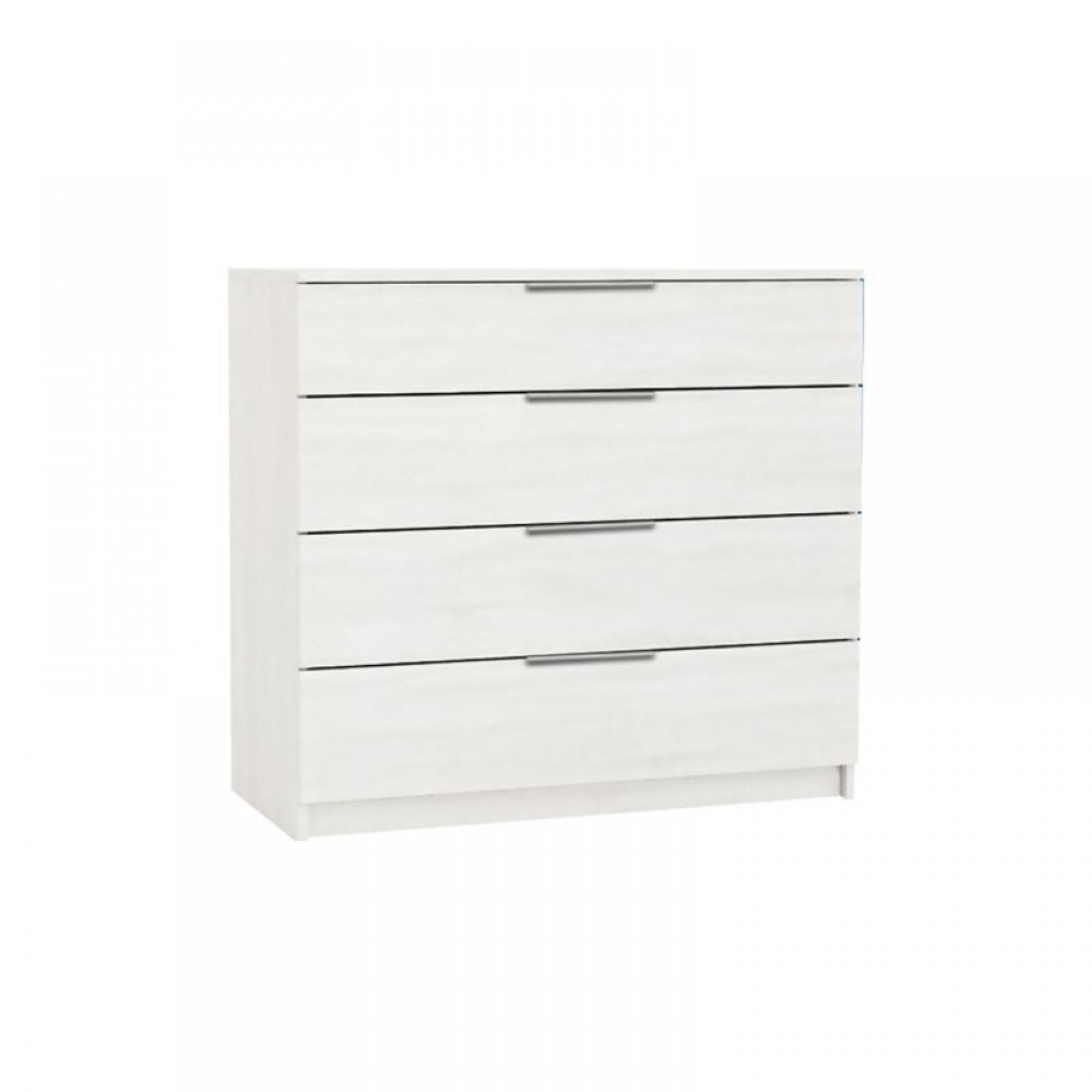 Drawer Συρταριέρα 4-Σ 80X40X83Cm Άσπρη Ε759,3