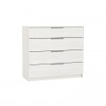 Drawer Συρταριέρα 4-Σ 80X40X83Cm Άσπρη Ε759,3