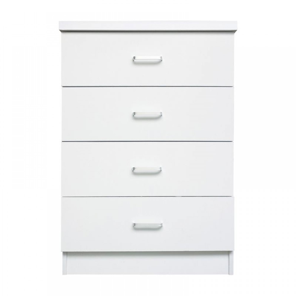 Drawer Συρταριέρα 4-Συρτάρια 60X40X80Cm Άσπρο