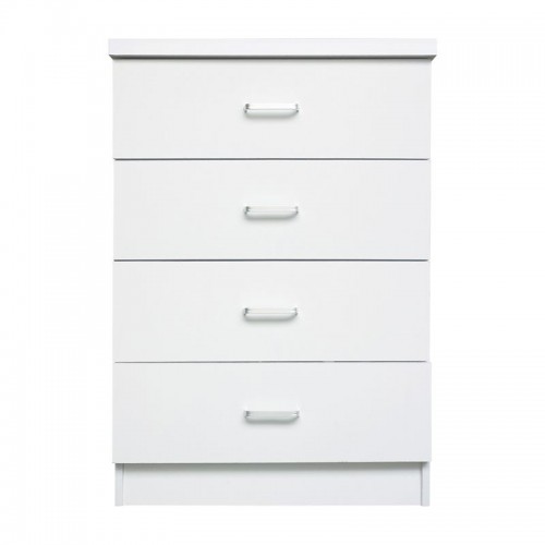 Drawer Συρταριέρα 4-Συρτάρια 60X40X80Cm Άσπρο