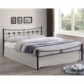 Dugan Κρεβάτι (Για Στρώμα 140X190Cm) Μεταλ.σφυρήλατο Μαύρο