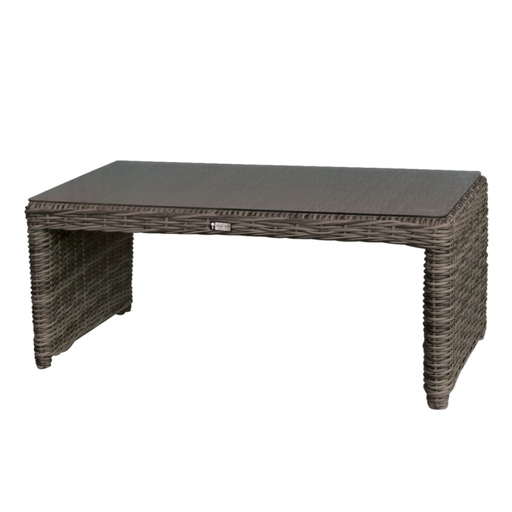 Montana Τραπ.σαλ.100X50Cm Alu/wicker Grey Brown