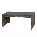 Montana Τραπ.σαλ.100X50Cm Alu/wicker Grey Brown