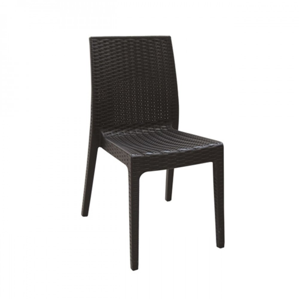 Καρέκλα polypropylene DAFNE σε καφέ χρώμα E328,3