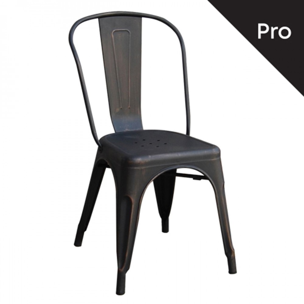 Καρέκλα RELIX με μεταλλικό σκελετό σε χρώμα antique black E5191,10