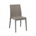 Dafne Καρέκλα Pp-Uv Μπεζ Tortora (Rattan Look)