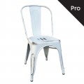 Καρέκλα RELIX με μεταλλικό σκελετό σε χρώμα antique white E5191,12