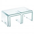 Glasser Clear Τραπ.σαλ.(+2 Βοηθ) Γυαλί 12Mm 90X50X38Cm