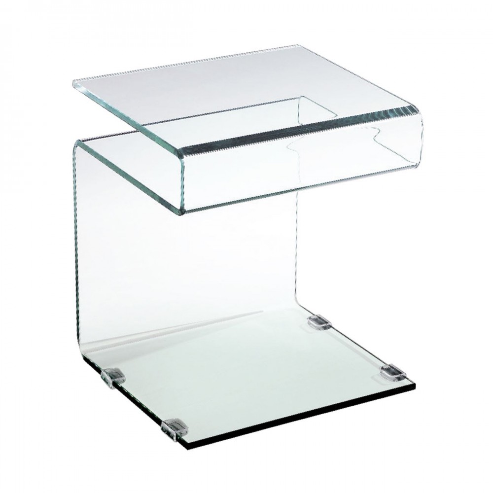 Glasser Clear Βοηθ.τραπεζάκι Γυαλί 12 Mm 42X38X48Cm