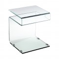 Glasser Clear Βοηθ.τραπεζάκι Γυαλί 12 Mm 42X38X48Cm