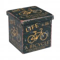 Orion Αποθ/κό Σκαμπώ Pu Deco Bike 38X38X38Cm 