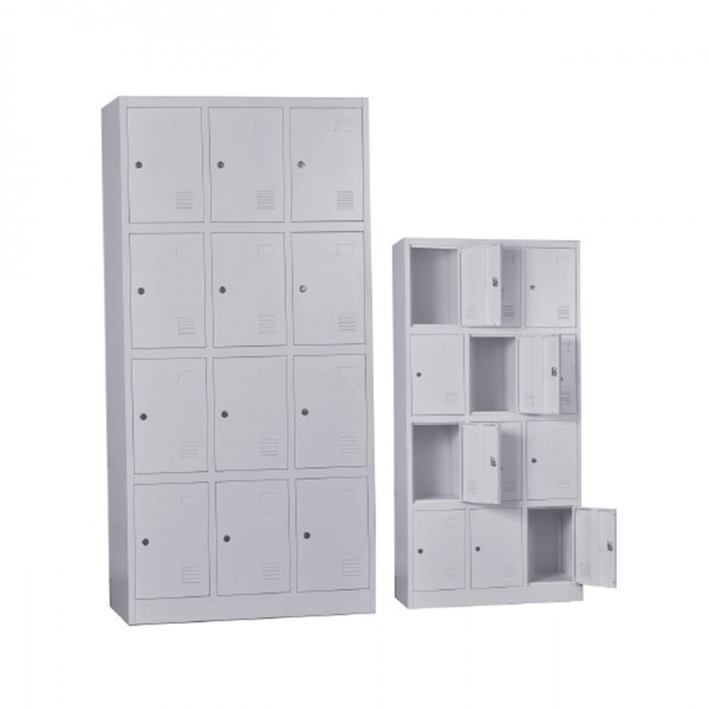 Locker 12 Θεσ.μεταλλικό 90X40X185Cm Γκρι