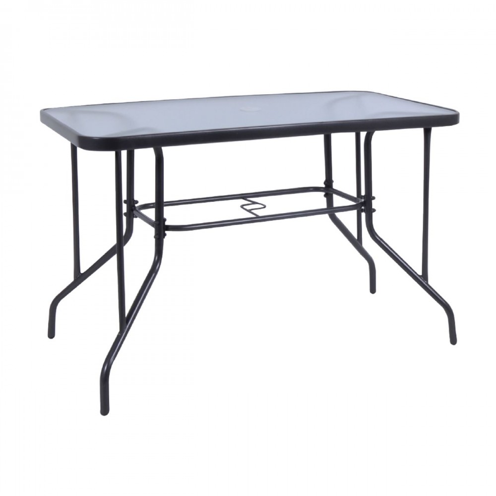 Baleno Τραπέζι 110X60Cm Μεταλλικό Γκρι
