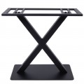 Ferro Βάση 70X40Cm Steel Μακρόστενη H72Cm Μαύρη (22,60Kg)