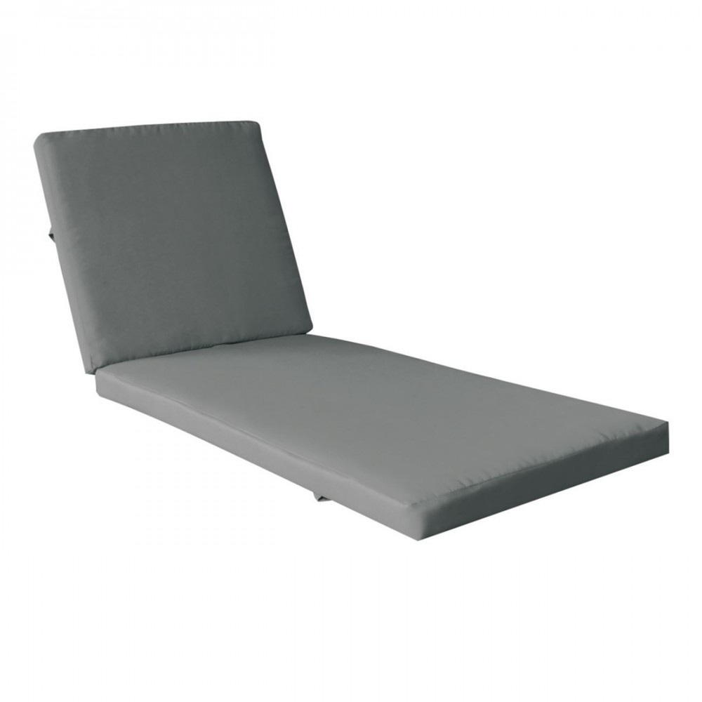 Verano Μαξιλάρι Ξαπλώστρας Γκρι Ύφ.water Repellent 208(76+132)X69/8 Velcro