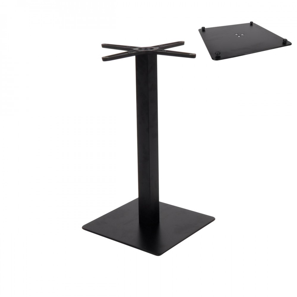 Prato-R Βάση 40X40Cm Steel H73Cm Μαύρη (11,90Kg)/με Ρεγουλατόρο (Σετ 2τμχ)
