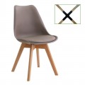 Martin Καρ.pp Sand Beige (Ξύλ.πόδι-Metal Cross) Μοντ/νη Ταπετσαρία (Σετ 4τμχ)