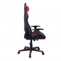 Πολυθρόνα γραφείου gaming bucket BF8050 με επένδυση PU σε μαύρο/κόκκινο ΕΟ577