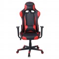 Πολυθρόνα γραφείου gaming bucket BF8050 με επένδυση PU σε μαύρο/κόκκινο ΕΟ577