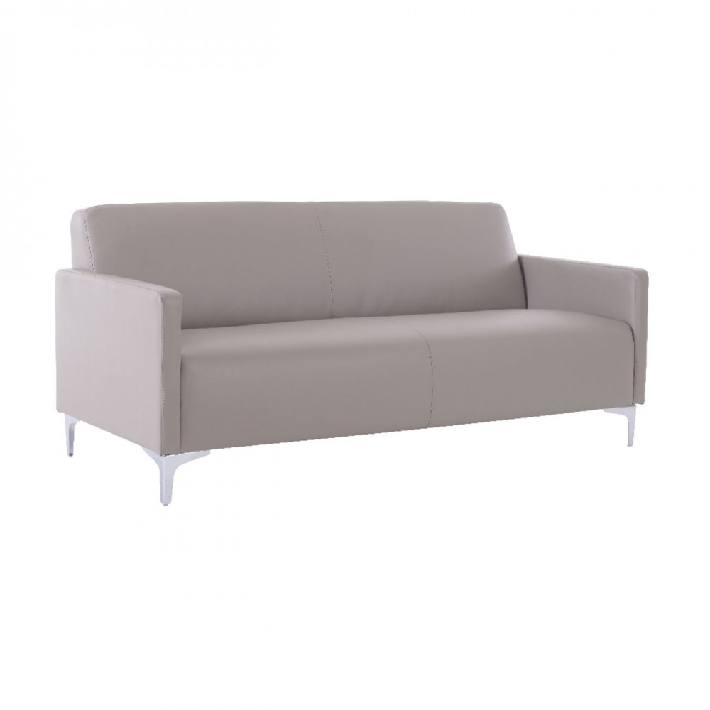 Style Καναπές K/d 3-Θέσιος Pu Sand-Grey