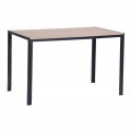 ΤΡΑΠΕΖΙ GABO 120X70X74CM SONOMA/ΒΑΦΗ ΜΑΥΡΗ
