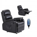 Πολυθρόνα massage COMFORT με επένδυση από μαύρο PU