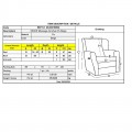Πολυθρόνα massage SPACE από PU σε χρώμα μπεζ Ε9731,1