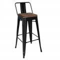 Relix Wood Dark Oak Σκ.bar Με Πλάτη Μαύρο Matte (Συσκ.10)