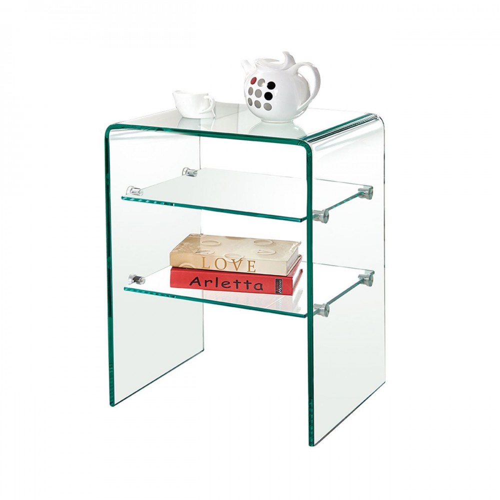 Glasser Clear Ραφιέρα 50X40X58Cm Γυαλί 10/6Mm