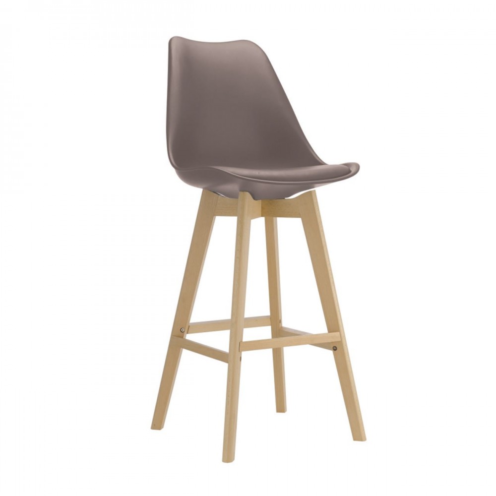 Martin Σκαμπώ Bar Pp Sand Beige (Μοντ/νη Ταπετσαρία) (Σετ 4τμχ)