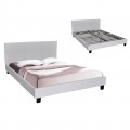 Wilton Κρεβάτι (Για Στρώμα 90X190Cm) Pu Άσπρο