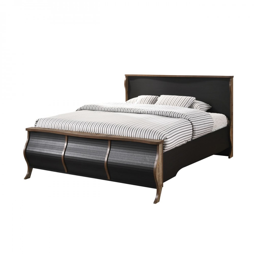 Scarlet Κρεβάτι (Για Στρώμα 160X200) Antique Oak/ebony Oak(Ραμποτέ)