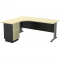 Γραφείο Superior Compact -Αρ- 180X70/150X60Cm Dg/beech