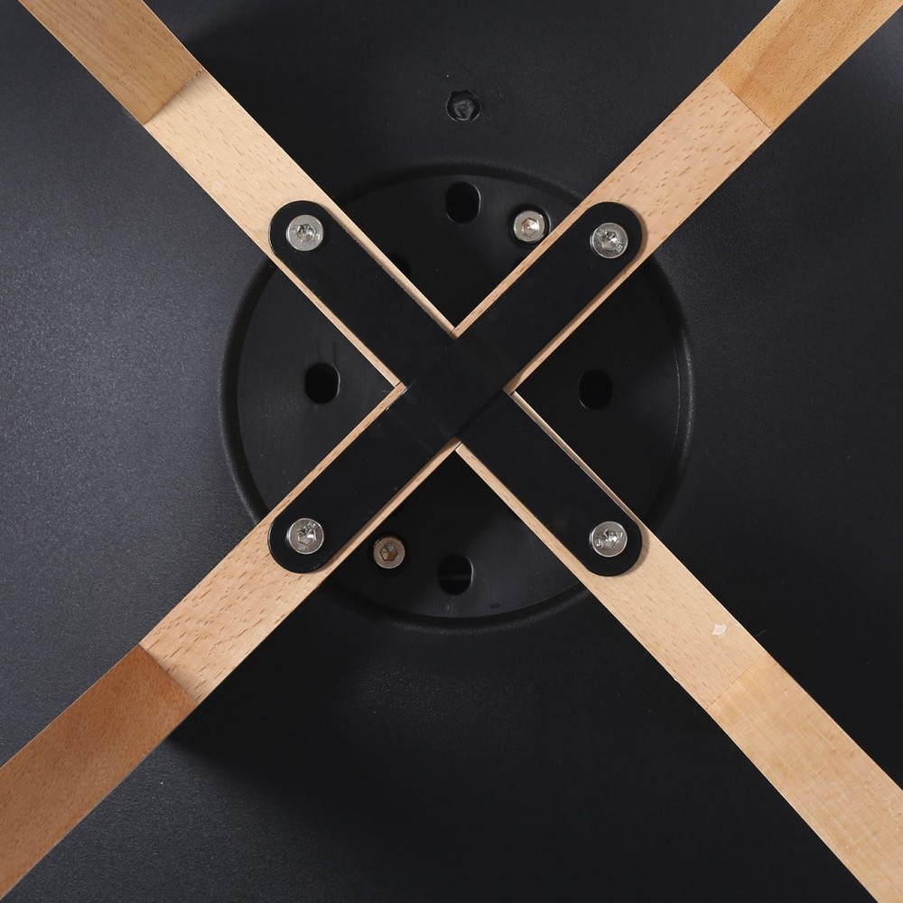 Martin Καρ.pp Μαύρο (Ξύλ.πόδι-Metal Cross) Αμοντάριστη Ταπετσαρία (Σετ 4τμχ)
