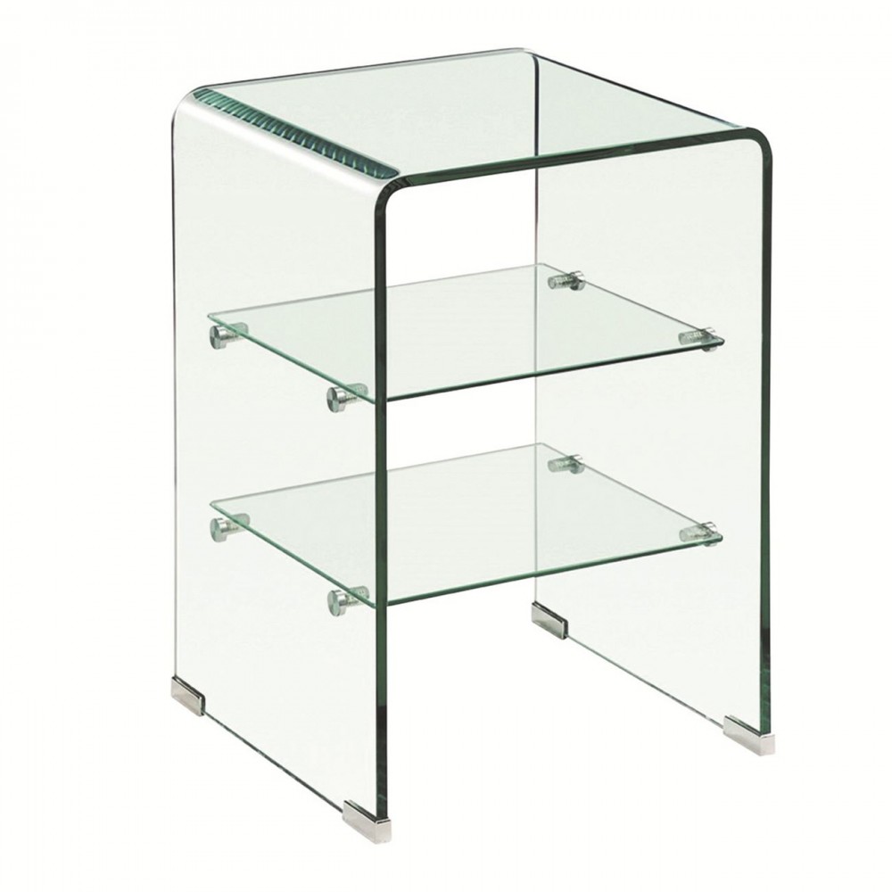 Glasser Clear Ραφιέρα 40X40X60Cm Γυαλί 10/5Mm