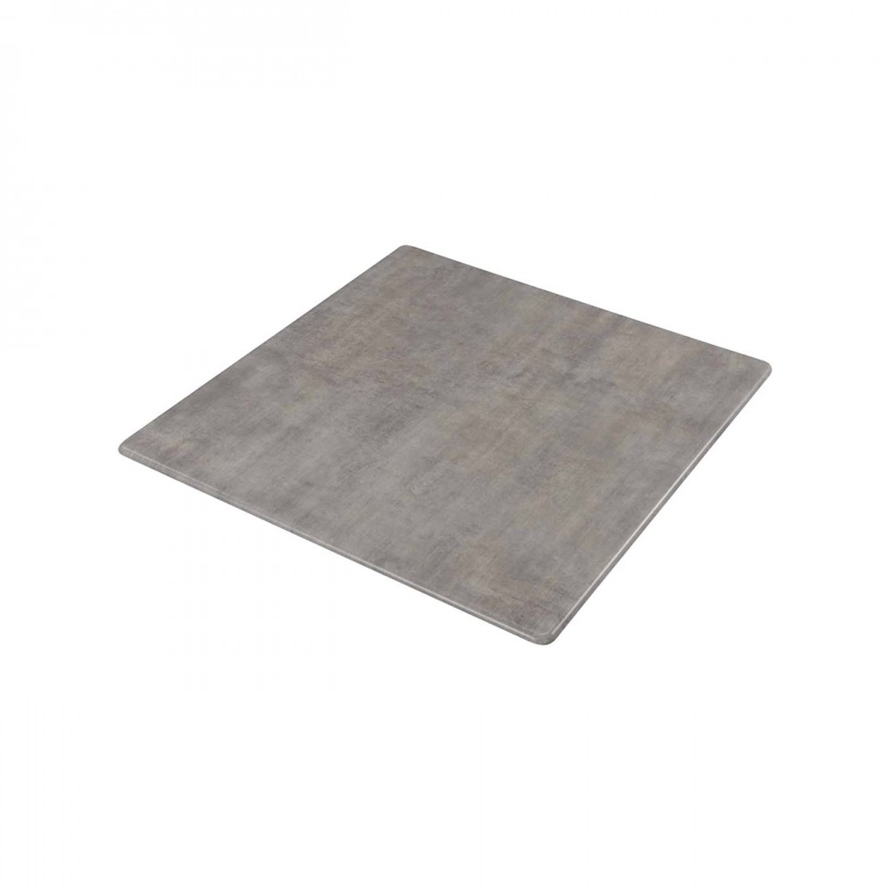 Επιφάνεια τραπεζιού Contract Sliq σε χρώμα Cement 80x80cm/16mm