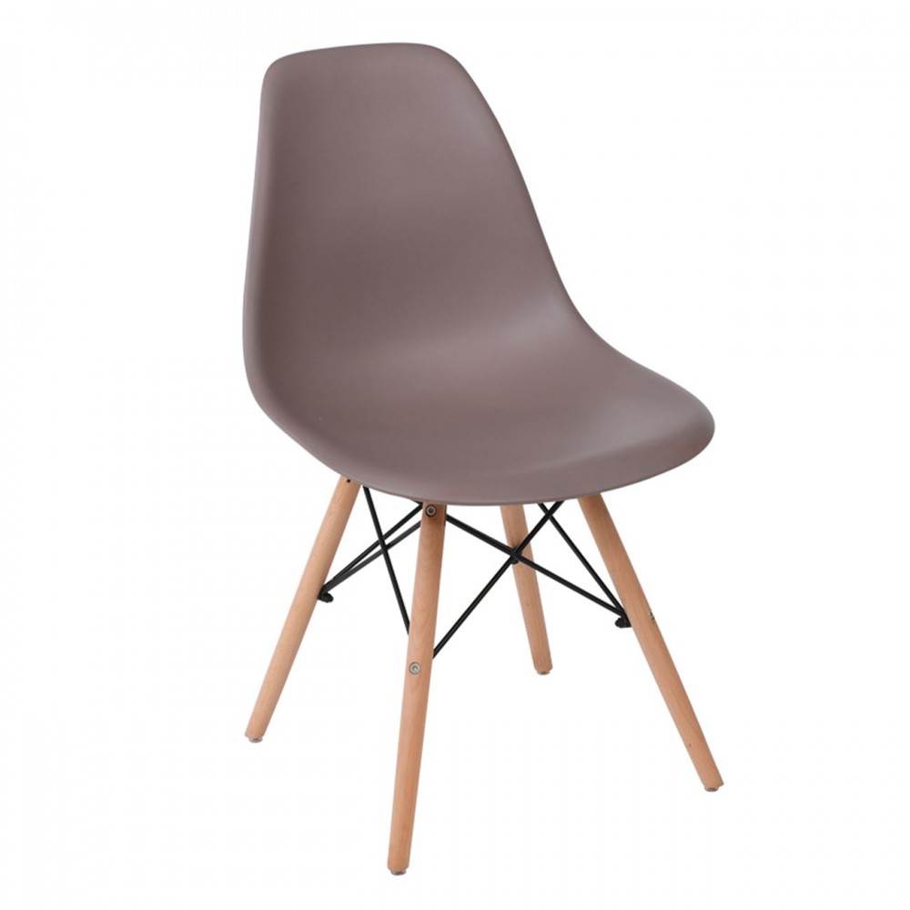 ΚΑΡΕΚΛΑ ART WOOD (46X52X82) PP SAND BEIGE (Σετ 4τμχ)