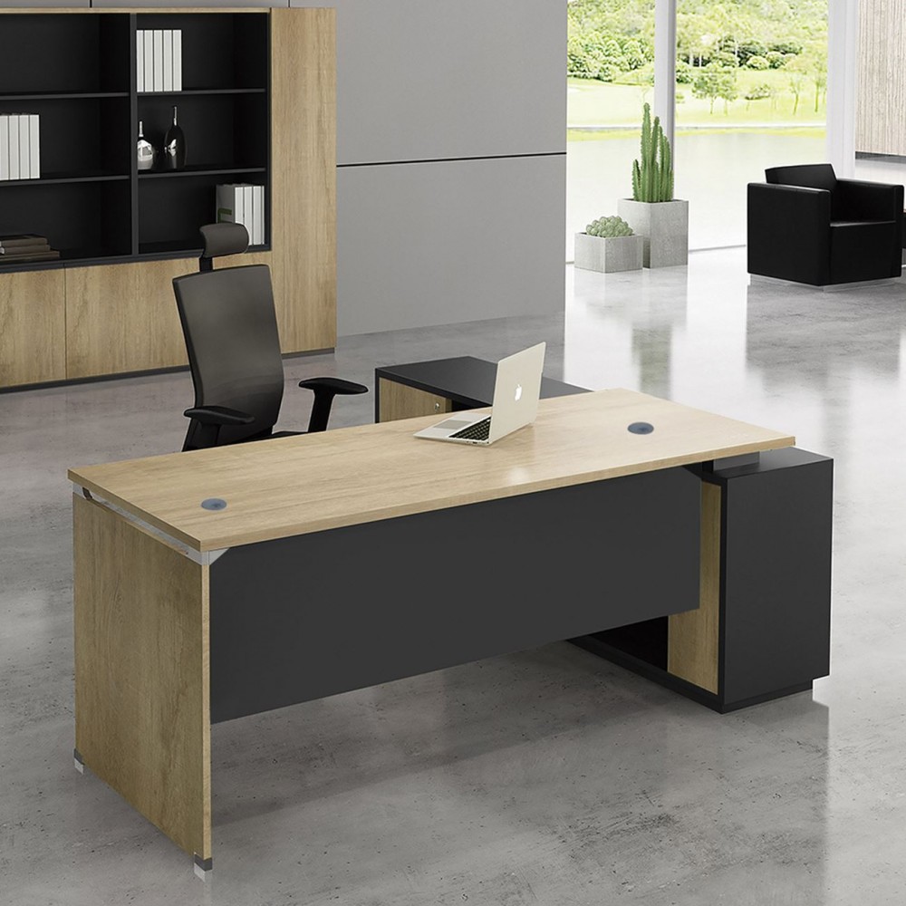 Project Γραφείο -Αρ-160X140X75Cm Γωνία Sonoma/γκρι