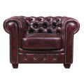Chesterfield 689 Πολυθρόνα Δέρμα Antique Red 103X92X72Cm