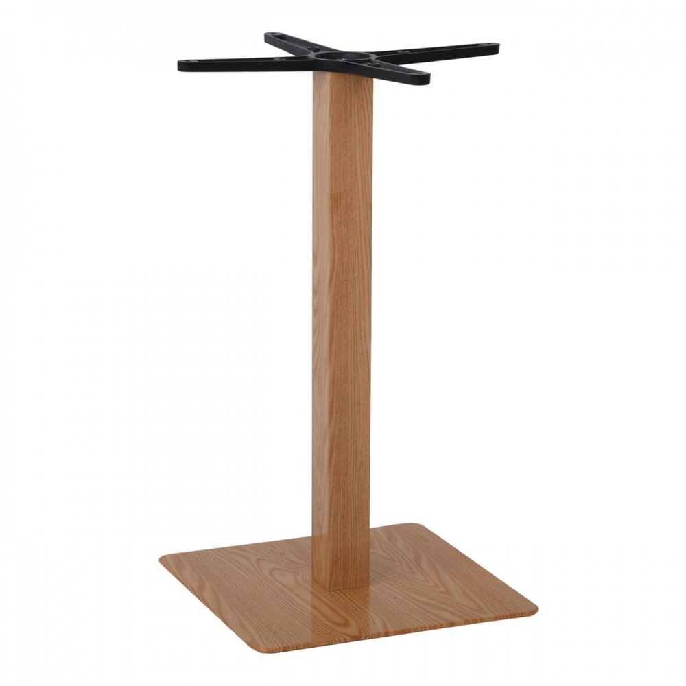 Prato Βάση 40X40Cm Steel H72Cm Φυσικό (Απ.ξύλου) (11,85Kg) (Σετ 2τμχ)