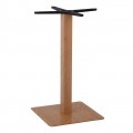 Prato Βάση 40X40Cm Steel H72Cm Φυσικό (Απ.ξύλου) (11,85Kg) (Σετ 2τμχ)