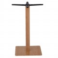 Prato Βάση 40X40Cm Steel H72Cm Φυσικό (Απ.ξύλου) (11,85Kg) (Σετ 2τμχ)