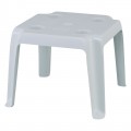 Freddo Τραπεζάκι 44X44X38Cm Πλαστ.άσπρο (Ποτηροθήκες+Ομπρελοθήκη)