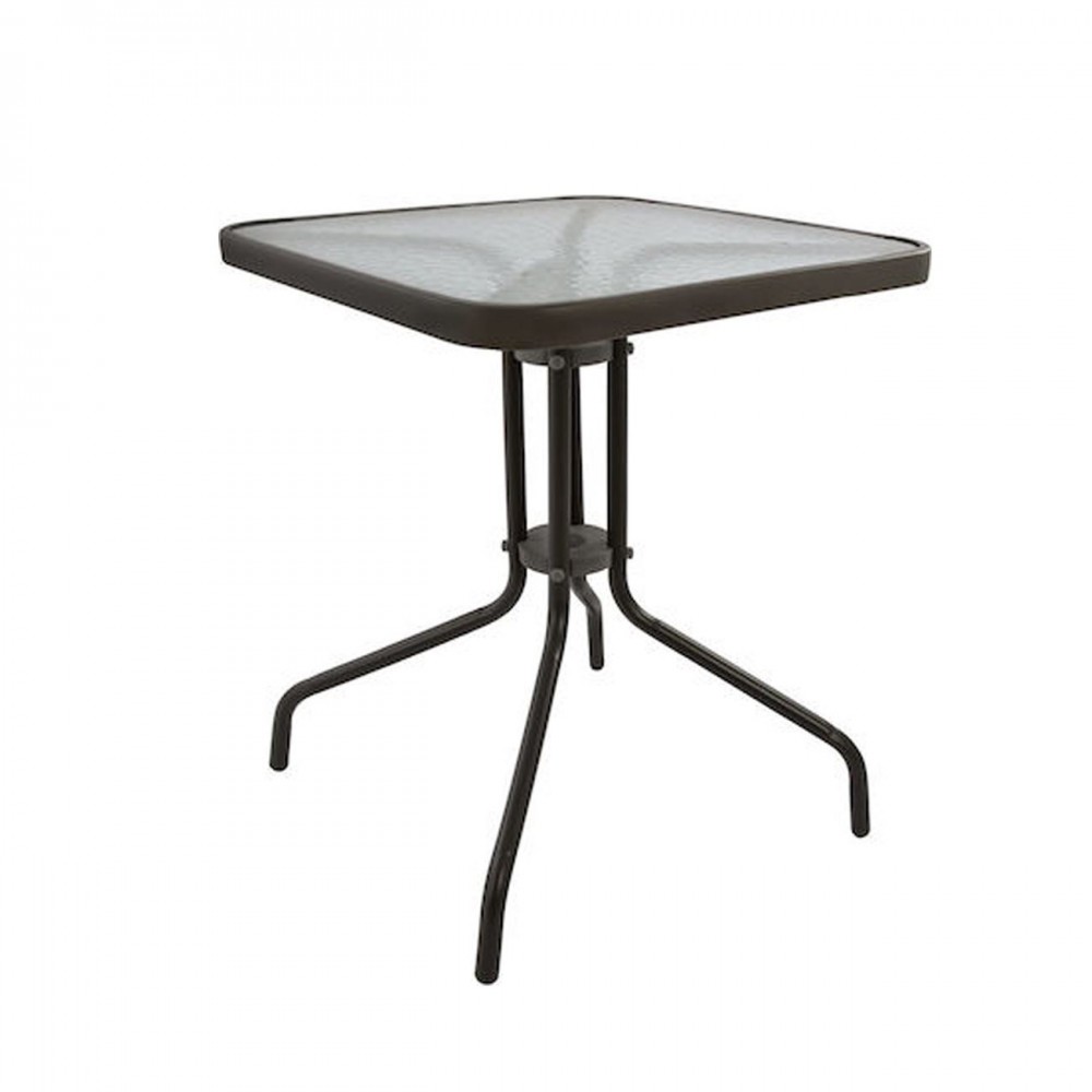Baleno Τραπέζι 60X60Cm Μεταλλικό Γκρι
