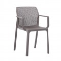 ΠΟΛΥΘΡΟΝΑ ΠΟΛΥΠΡΟΠΥΛΕΝΙΟΥ DORIAN (54X55X83) PP-UV SAND BEIGE (Σετ 4τμχ)