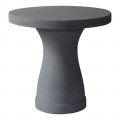 Concrete Τραπέζι D.80Cm Cement Grey