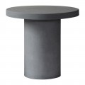Concrete Cylinder Τραπέζι D.80Cm Cement Grey
