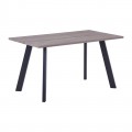 ΤΡΑΠΕΖΙ BAXTER (140X80X75) SONOMA OAK/ΒΑΦΗ ΜΑΥΡΗ