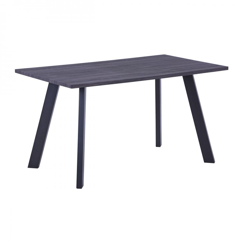 ΤΡΑΠΕΖΙ BAXTER (140X80X75) GREY WALNUT/ΒΑΦΗ ΜΑΥΡΗ